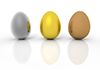 Gold Egg ｜ Gold Egg ―― 3D Illustration ｜ Free Material ｜ Download