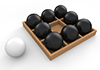 Black ball ｜ White ball ―― 3D illustration ｜ Free material ｜ Download