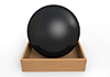 Black ｜ Ball ―― 3D Illustration ｜ Free Material ｜ Download